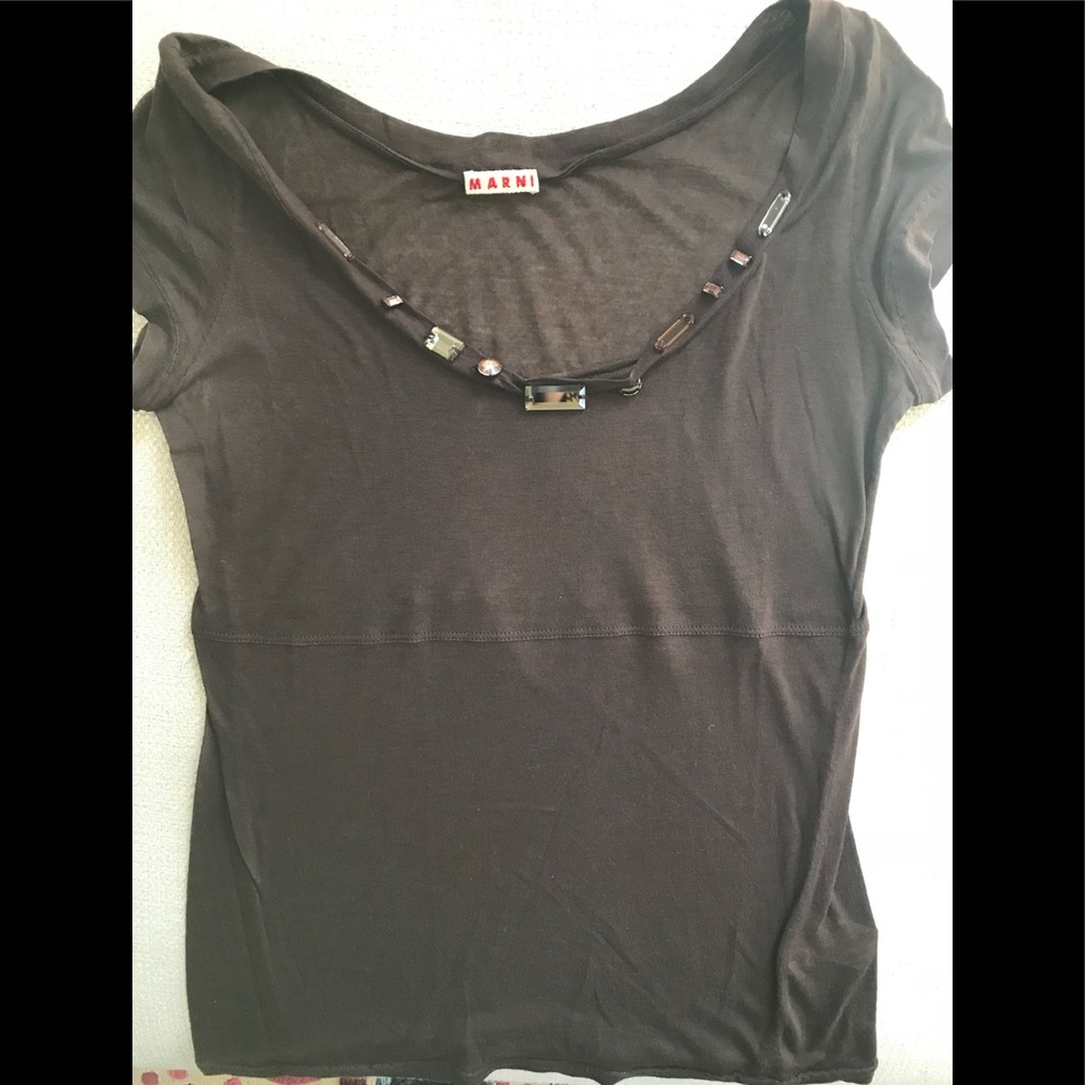 Embellished, Brown Marni T-shirt